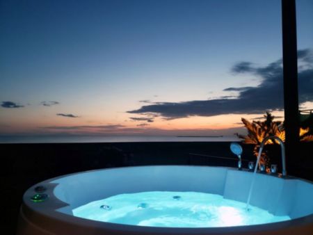 温水対応露天ジャグジー