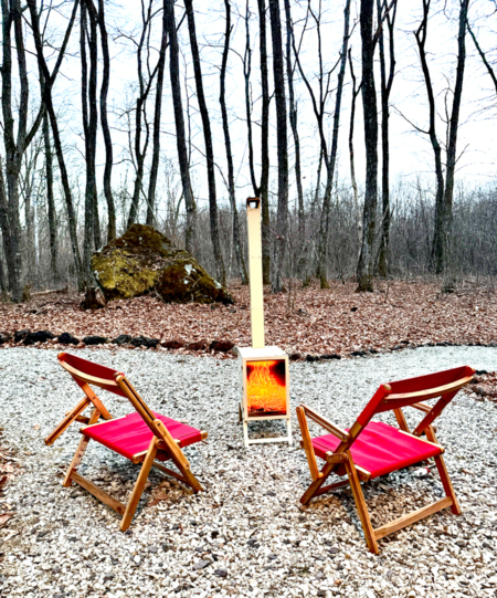 タキビーキャンで大人の森遊び