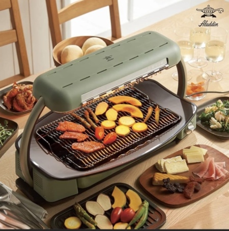 話題の屋内用BBQコンロを完備！