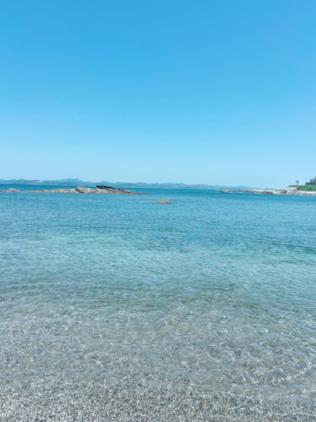 透明度高い海まですぐ