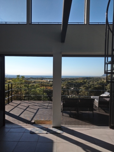 オーシャンビューのテラス