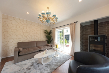 こだわりの照明　リビングルーム